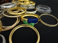(46) Trifari Costume Bangle and Hinged Bracelets