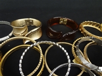 (46) Trifari Costume Bangle and Hinged Bracelets