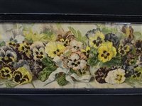 Grace Barton Allen Pansies Yard Long Lithograph