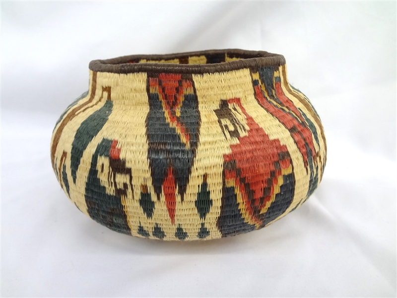 Wounaan Indians Darien Rainforest Panama Parrot Basket