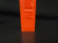 Pez Little Orphan Annie No feet Red Base Patent 3.9