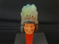 Pez Dispenser Marbled Indian 1952 Made in Austria Patent 2.6