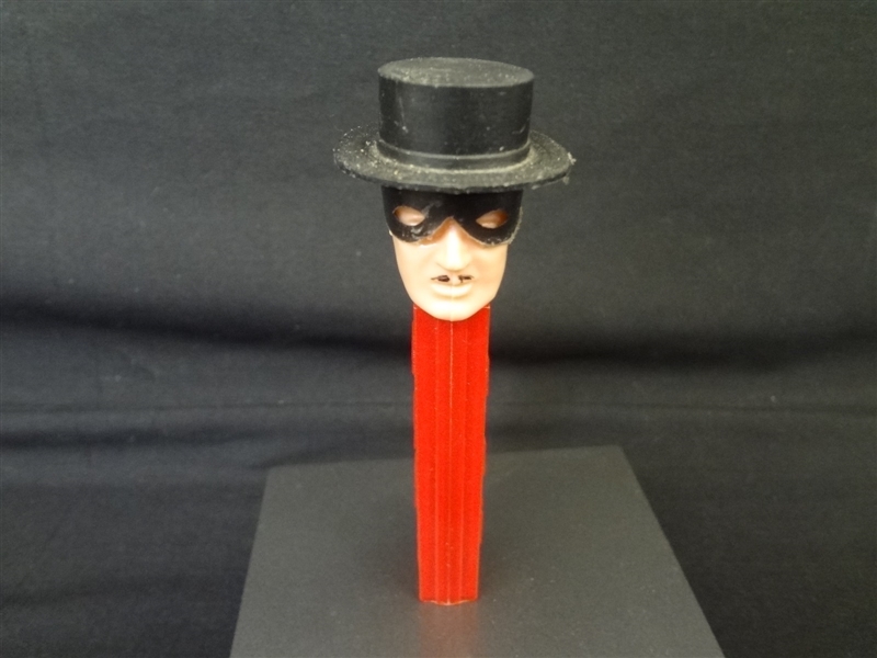 Pez Dispenser Zorro No Feet 1952 Made in Yugoslavia Patent 2.6