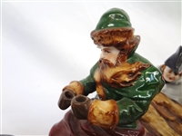 Alsbach Scheibe Porcelain Figural Group Napoleon Escape From Russia