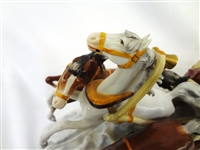 Alsbach Scheibe Porcelain Figural Group Napoleon Escape From Russia