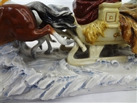 Alsbach Scheibe Porcelain Figural Group Napoleon Escape From Russia