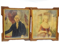 A. Weidenbachs Chromolithographs George & Martha Washington