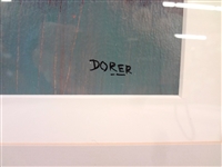 Jan Dorer Original Watercolor Matted and Framed