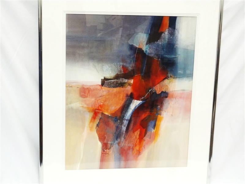 Original Jan Dorer Watercolor Matted and Framed