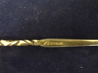 (3) Repousse Sterling Silver Victorian Long Stem Flanged Pickle Forks