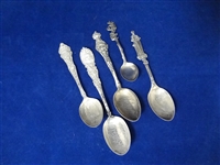 (5) Sterling Silver Commemorative Spoons