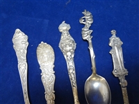 (5) Sterling Silver Commemorative Spoons