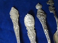 (5) Sterling Silver Commemorative Spoons