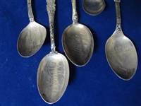 (5) Sterling Silver Commemorative Spoons