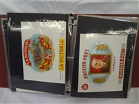Calhoun's Collector Society Lithograph Cigar Labels in Binder