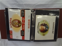 Calhoun's Collector Society Lithograph Cigar Labels in Binder