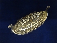 Silver Plated Viking Ship With Flower Frog Top Insert