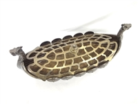 Silver Plated Viking Ship With Flower Frog Top Insert