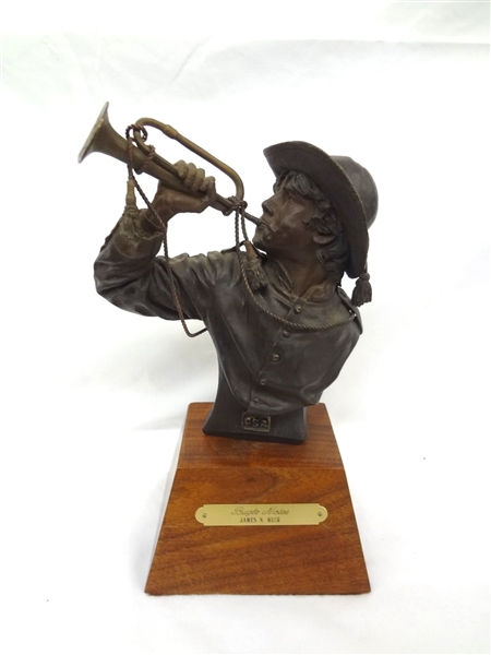 James N. Muir Bronze "Bugle Notes"