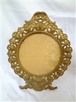 (2) Victorian Brass Ornate Picture Frames
