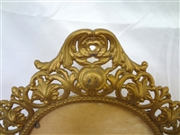 (2) Victorian Brass Ornate Picture Frames