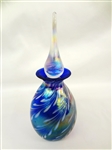 (2) Iridescent Glass Prefume Bottles: After Lundberg, Glass Art Studios