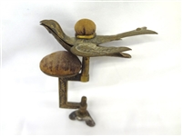 19th Century Pin Cushion Clamp with Bird Detail