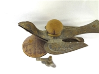 19th Century Pin Cushion Clamp with Bird Detail
