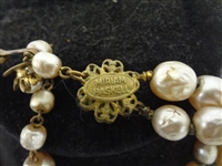 Miriam Haskell Faux Pearls Choker