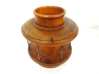 (2) Turn of the Century Antique Wooden Spool Sewing Holders