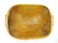 Primitive Hand Carved Trench Dough Bowl