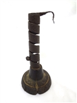 18th Century Spiral Twist Hand Wrought Candle Holder
