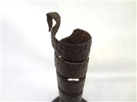 18th Century Spiral Twist Hand Wrought Candle Holder
