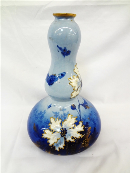 Ernst Wahliss Turn Royal Vienna Bulbous Gourd Vase