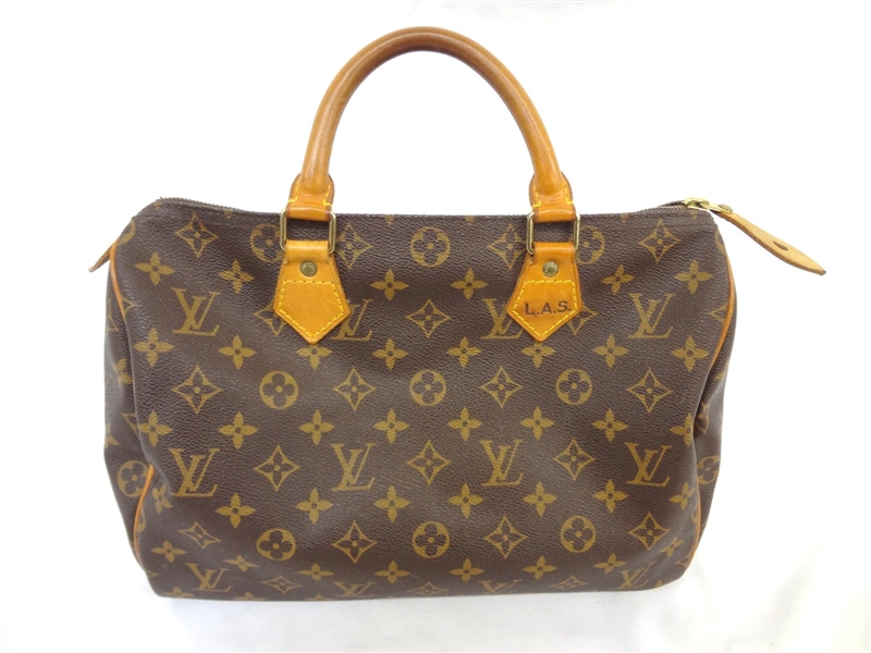 Louis Vuitton Monogram Speedy Satchel with COA