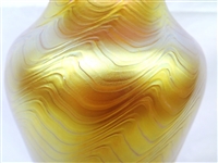 Lundberg Studios Oversize Iridescent Vase 2000: 14 tall