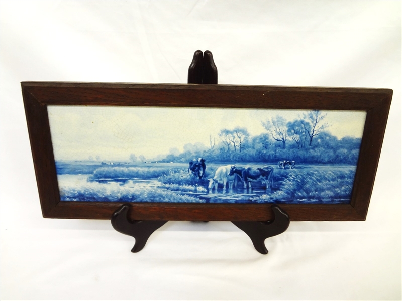 Joost Thooft Labouchere Delft Long Tile Framed 