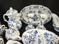 Blue Danube China Set Service For 8 Plus Extras
