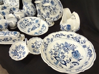 Blue Danube China Set Service For 8 Plus Extras