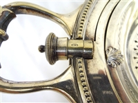 Gilbert and Spurrier Roll Top Breakfast Dish Silver Plate