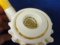 (3) Meerschaum Block Figural Pipes 