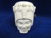 (3) Meerschaum Block Figural Pipes 