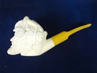 (3) Meerschaum Block Figural Pipes 