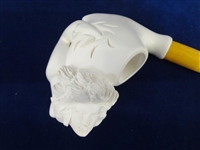 (3) Meerschaum Block Nude Mermaid Figural Pipes 