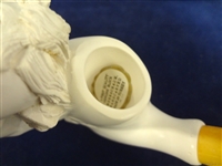 (3) Meerschaum Block Nude Mermaid Figural Pipes 