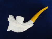(3) Meerschaum Block Nude Mermaid Figural Pipes 