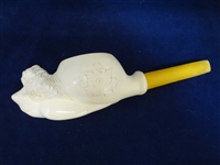 (3) Meerschaum Block Nude Mermaid Figural Pipes 
