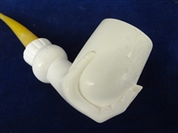 (3) Meerschaum Block Figural Pipes