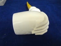 (3) Meerschaum Block Figural Pipes