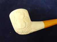 (3) Meerschaum Block Figural Pipes